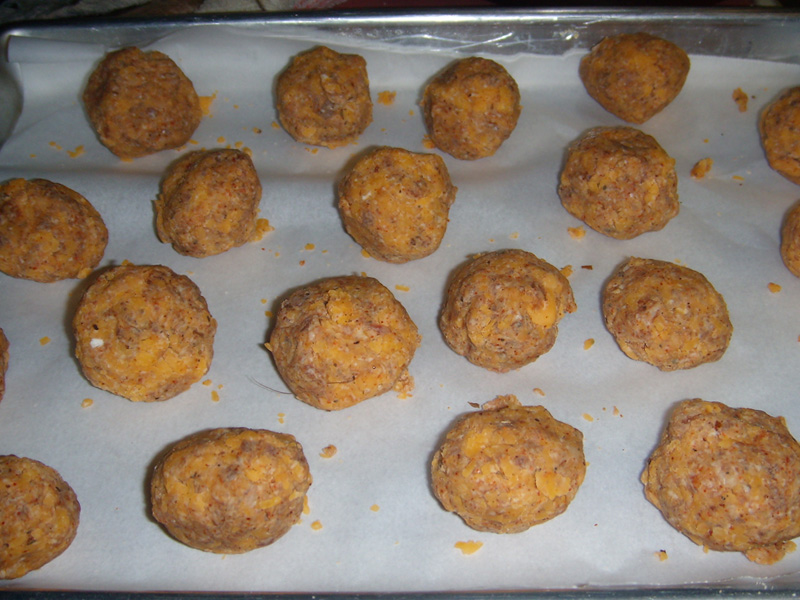 Picture of Venison Sausage Balls, Ready for the Oven