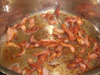 Cooking Bacon for Bacon Gravy, Picture