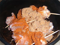 Making the Rub for Mahi Mahi with Bacon Picture
