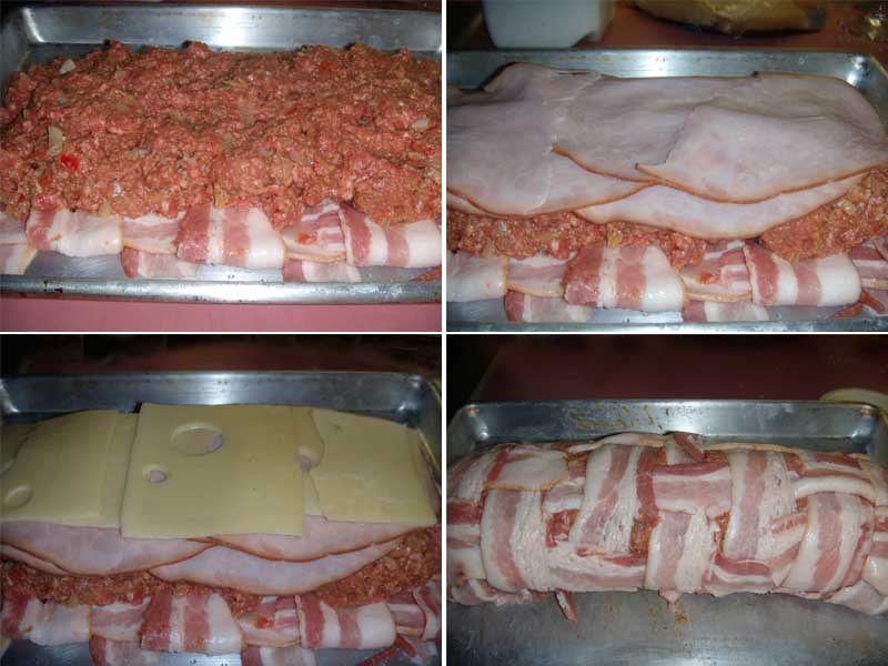 The Filling for Bacon Wrapped Meatloaf Kiev, Picture