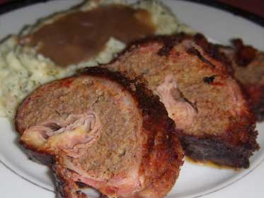 Bacon Wrapped, Meatloaf Cordon Bleu, Picture