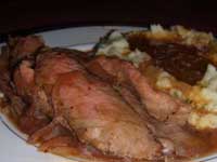 Leftover London Broil, with Gravy, Picture