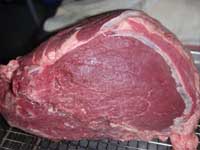 Picture of an Untrimmed Top Round of Beef