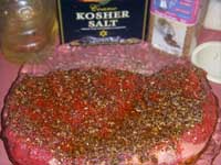 Spices and Oil on the Meat Picture