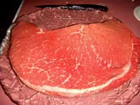 Grilled London Broil, Marbling within the Meat Picture
