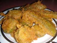 Click here to go to my recipe for Fried Pickles with Beer Batter