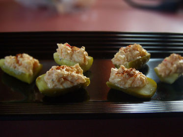 Smokey Pimento Cheese Stuffed Pickles