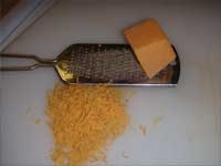 Finely Grating the Cheese for Garnish Picture