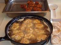 Buffalo Chicken Bites Frying the Chicken Picture