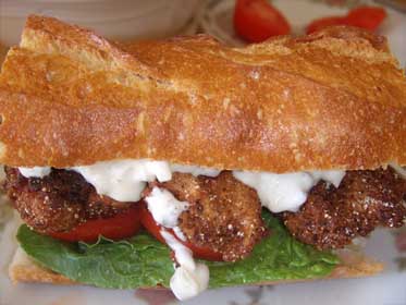 Chicken Poor Boy Sandwich picture