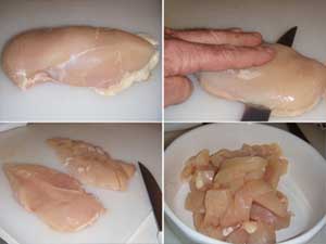 Chicken Scampi Prepping Chicken Picture