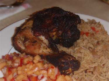 Jerked, Grilled, Whole Chicken, Picture
