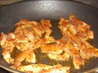 Cooking Chicken Strips Picture