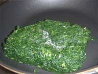 Stuffed Chicken Florentine, Thawing Spinach Picture