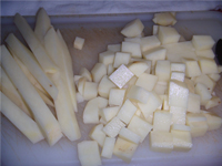 Cutting Potatoes for a Chowder Picture
