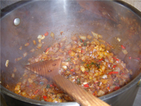 Cooking Vegetables for Corn Chowder Picture