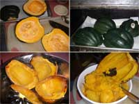 Prepping Squash for Soup Picture