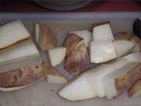 Chopping Potatoes Picture