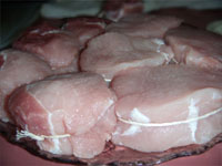 Tying the Meat with Butcher's Twine Picture