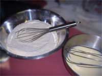 Homemade Cornbread Mixing the ingredients Picture