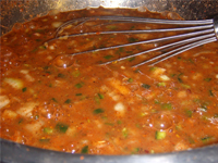 Orange, Jamaican Jerked Pork Tenderloin, Making the Sauce, Picture