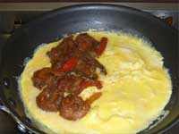 Shrimp Fajita Omelet, from Leftovers, Picture