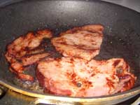 Cooked, Frizzled Ham Picture