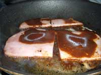 Cooking the Ham with Root Beer Glaze Picture