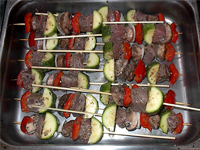 Skewered Kebabs, Ready to Cook Picture