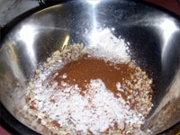 Picture of the Coating for my Orange Jerked,  Wahoo Almondine Recipe