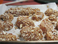 Picture of Ready to be Baked for my Orange Jerked,  Wahoo Almondine Recipe