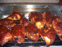 Oven, Barbecued Chicken Legs Finished Cooking Picture