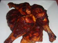 Click here to go to my recipe for Oven Barbecued, Chicken Legs