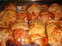 Oven, Barbecued Chicken Legs Spiced and ready for the Oven Picture