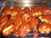 Oven, Barbecued Chicken Legs with Sauce Picture