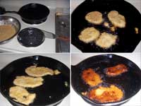 Plantain Fritters, Frying the Fritters Picture