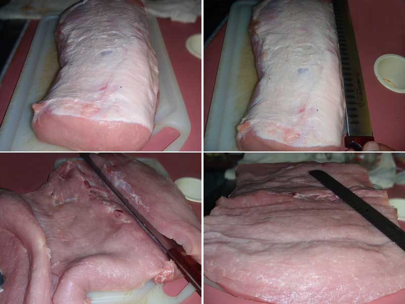 Apricot Stuffed, Pork Loin Roast, Prepping Meat Picture