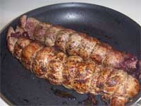 Browning the Stuffed Pork Tenderloin Picture