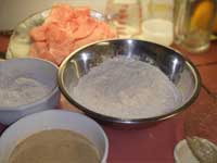 Setting up for a 3-step breading process, Picture