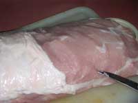 Trimming a  Pork Loin, Picture
