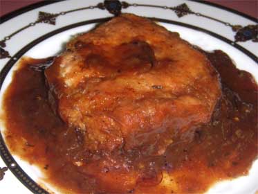 Fiery Hot, Cranberry Pork Chops, Picture