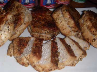 Steakhouse Marinated, Pork Loin Chops, Picture