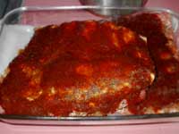 Oven Baked, BBQ Ribs Ready to Cook the Ribs Picture