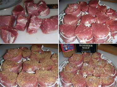Pork Tenderloin Mignonettes, Prepping the Meat Picture