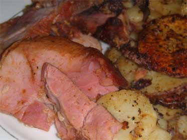 Leftover Ham With South West Pepper Fried Potatoes Picture