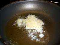 Cooking Garlic in Olive Oil Picture