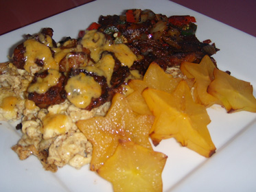 Blackened Shrimp and Eggs Picture