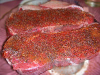 Pork Steaks on Grill Picture