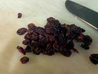 Chopping the Craisins Picture