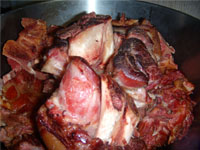 Cooked Ham Hock for Smokey Bean Soup Picture